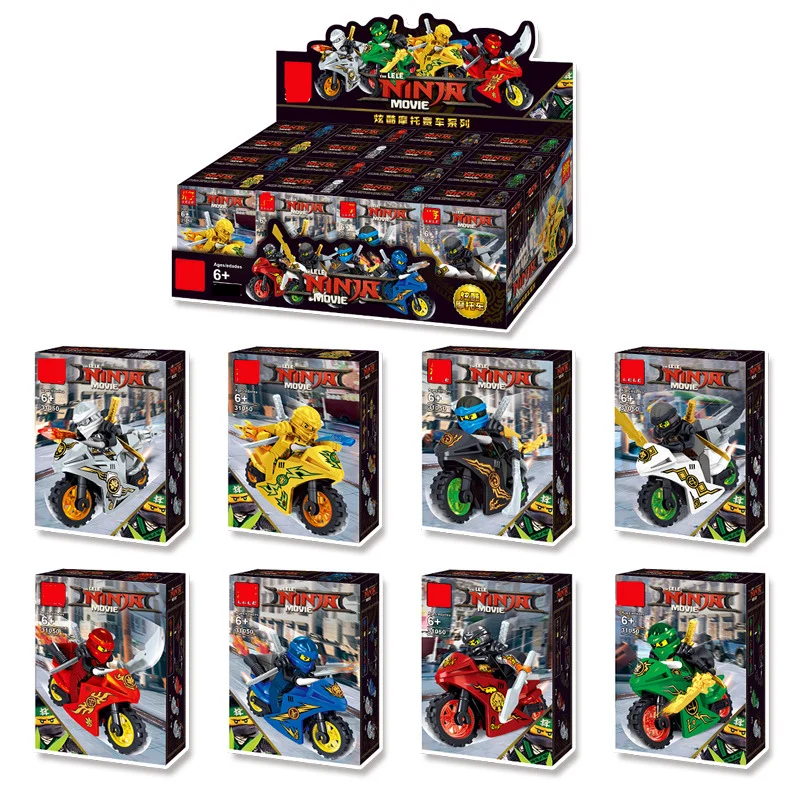 

Compatible Legoinglys NinjagoINGlYS NINJA Motorcycle Kai Jay Cole Zane Nya Lloyd Brick Buliding Blocks for kids gifts Toy Dragon