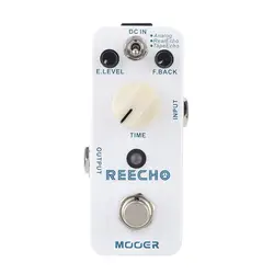 Mooer Reecho Мини цифровой задержка, педаль эффектов для электрогитары True Bypass