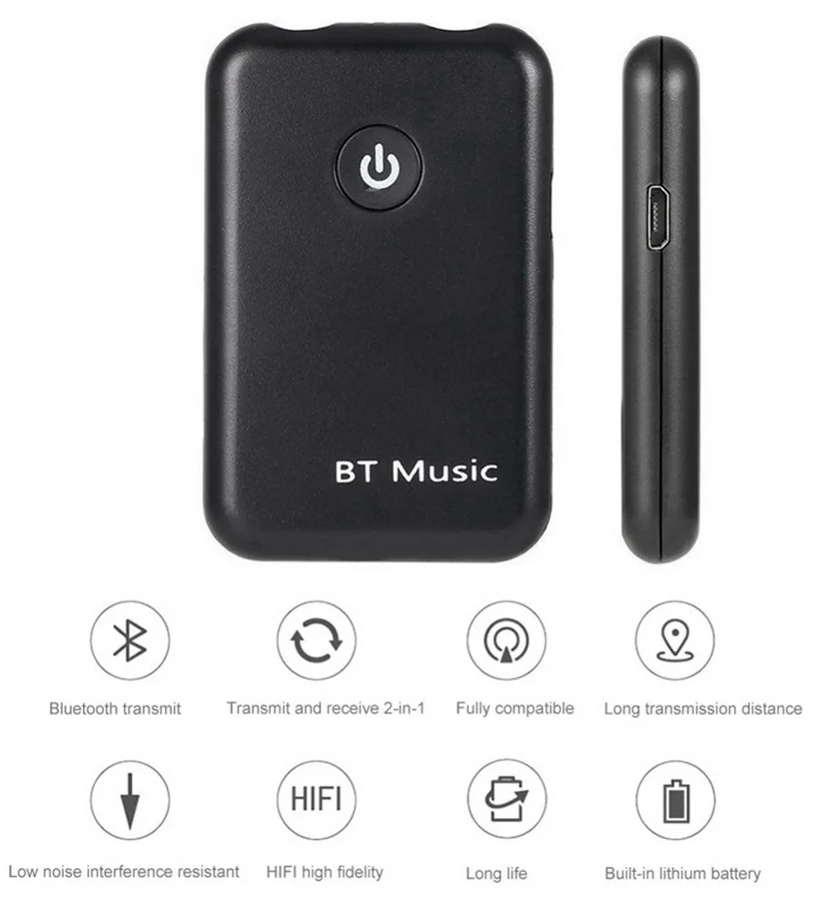 20 шт USB Bluetooth V4.2 передатчик приемник 2 в 1 беспроводной 3,5 мм аудио адаптер для домашней звуковой системы автомобильная стереосистема