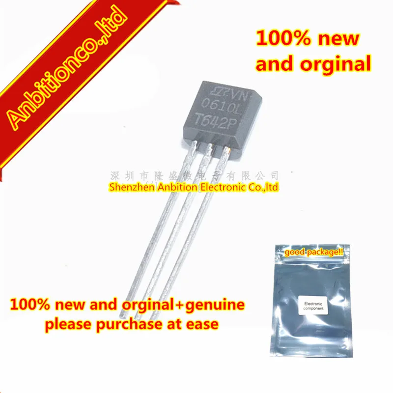 

10pcs 100% new and orginal TO-92 VN0610L MOS NPN in stock