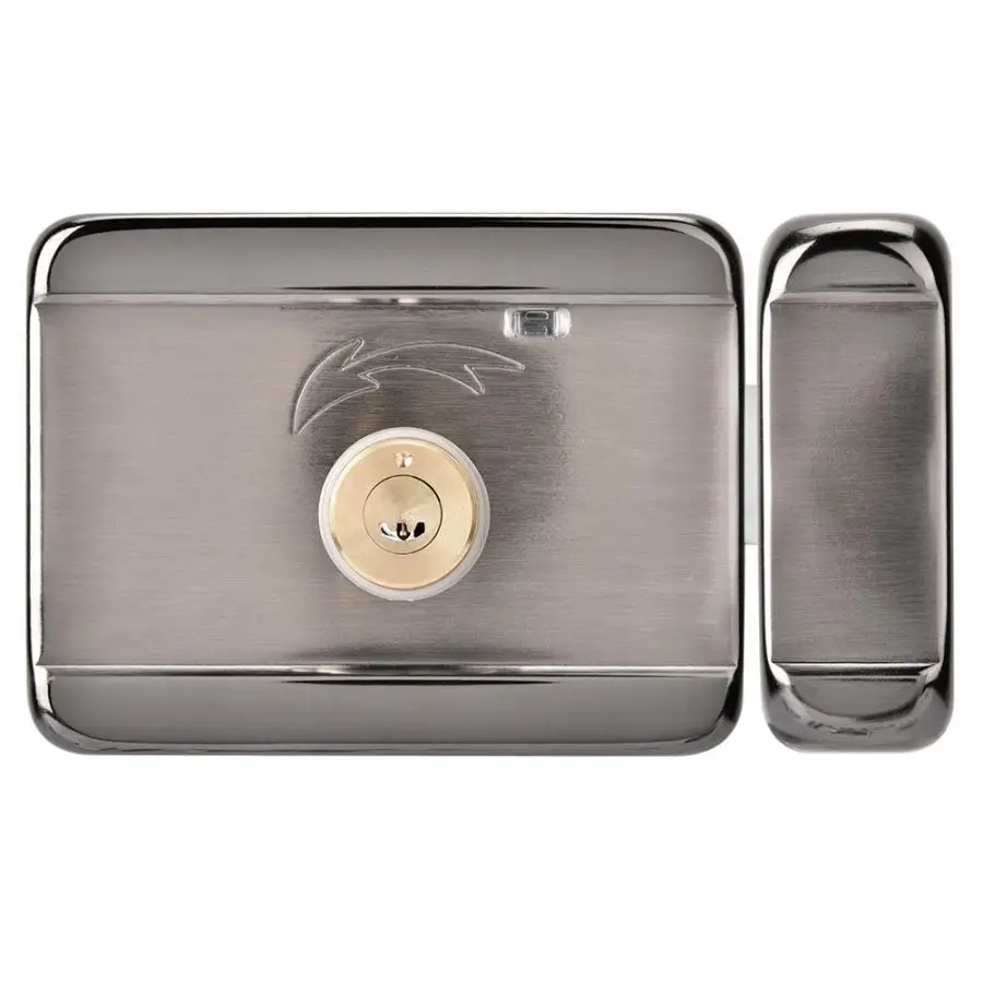 

12V/24V Electronic Access Control System Silver Double Head Security Intelligent Smart Door Entry Lock access control With Key