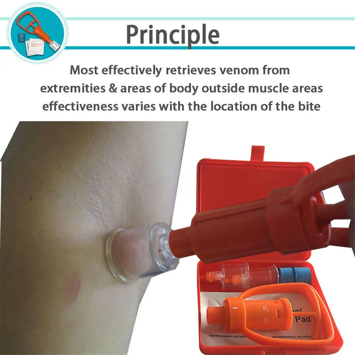 Venom Extractor Pump First Aid Safety Kit Emergency Snake Bite Outdoor Camping Survival Tool SOS For Wild Vipers Bees Biting