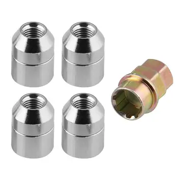

VODOOL M12x1.5 Car Wheel Lock Lug Bolts Nuts 4 Anti Theft Locking Nuts+1 Key Set Universal Car Auto Replacement Parts