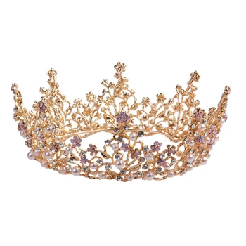 

1PC Crown Rhinestone Bridal Tree Branch Alloy Vintage Head Band Crown Headpiece Hearwead for Party Cosplay Wedding
