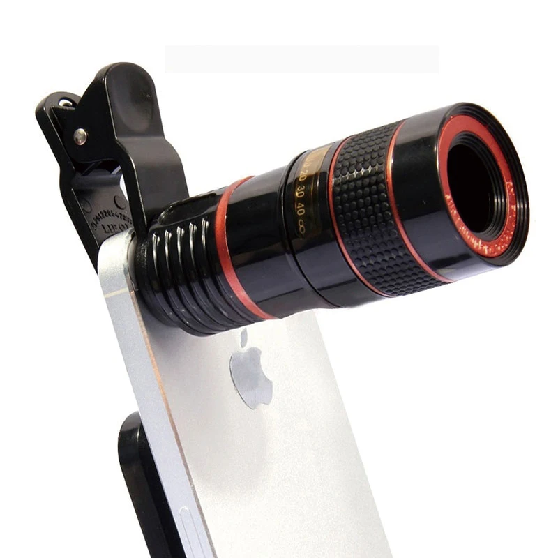 12X تلسكوب التكبير العدسات الهاتف المحمول ل فون سامسونج هواوي Xiaomi الهواتف الذكية العالمي كليب تليفوتوغرافي عدسة الكاميرا البصرية