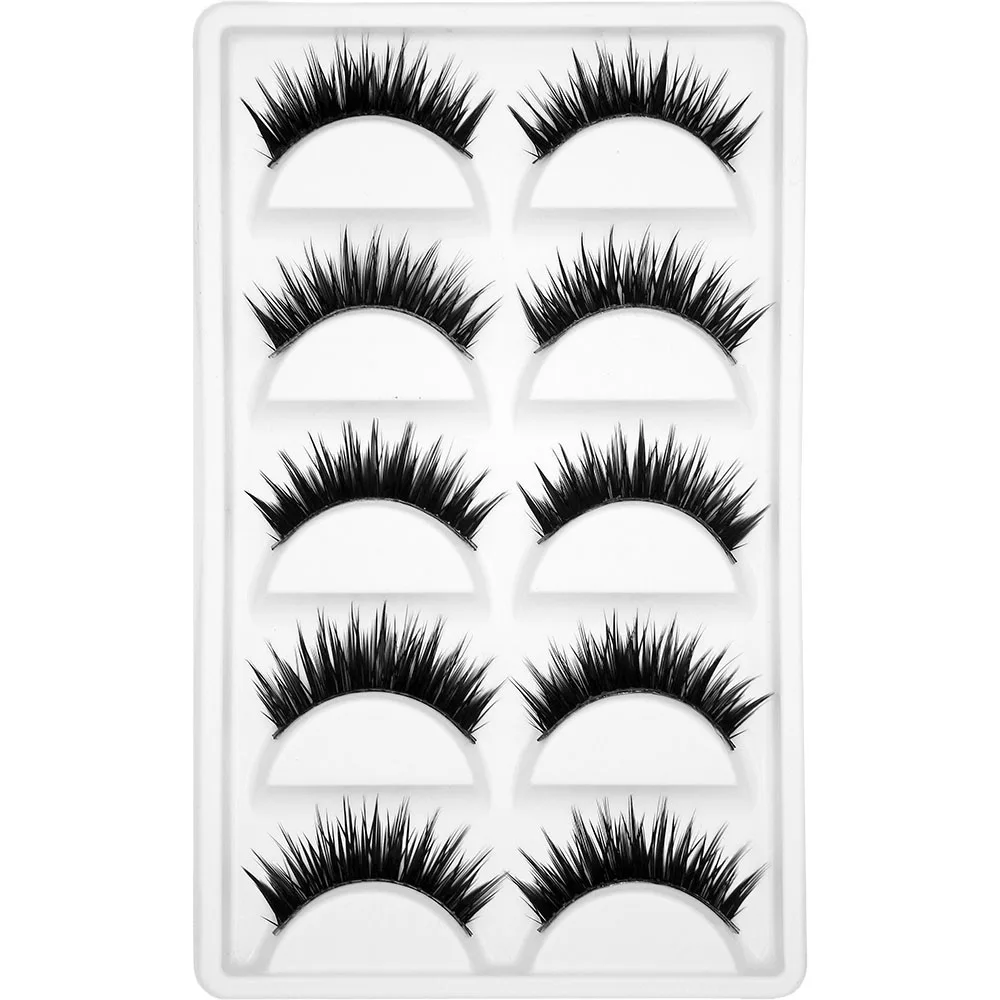 

Kimcci 3D Mink Lashes Natural Cross False Eyelashes Long Messy Makeup Fake Eyelash Extension Makeup Beauty Tools Maquiagem Cilia