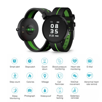 

Fitness Tracker Smart Bracelet Band BT IPX7 Waterproof Calories Sleep Monitor Bracelet Watch Smartbandfor Men and Women