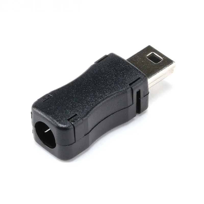 10 шт. Mini USB 5 Pin T порт штекер разъем с пластиковой крышкой для DIY дропшиппинг адаптер PCB SDA кабель для передачи данных линия