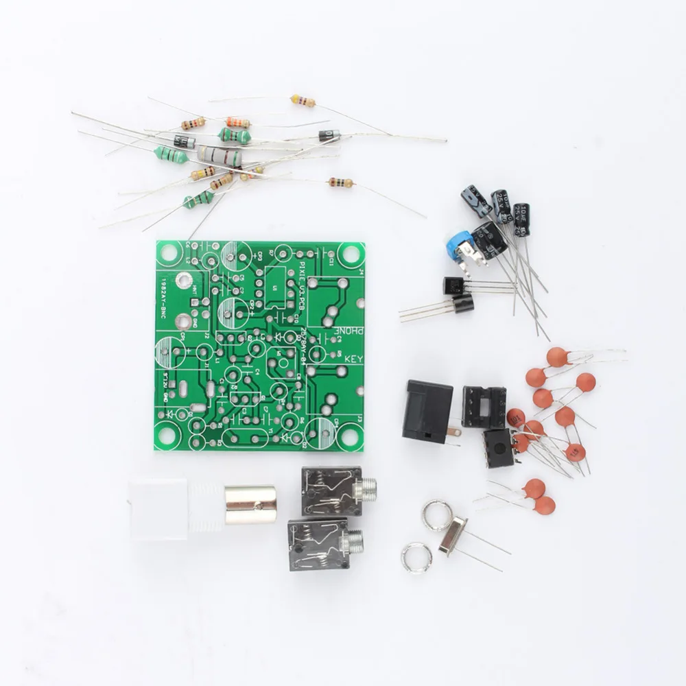 

DIY HAM RADIO Transmitter Receiver Kit 7.023-7.026MHz QRP Pixie Kit 40M CW Shortwave Transmitter Receiver