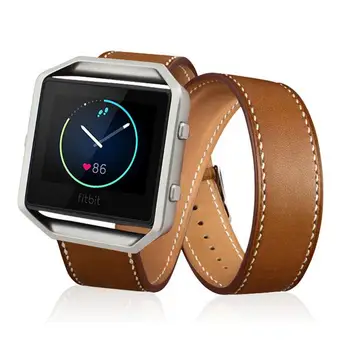 

Double Tour Genuine Leather Strap Wrist Watchband For 42mm 44mm IWatch Apple Watch Series 1 2 3 4