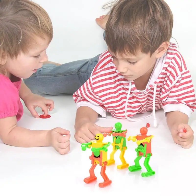 Забавные заводные игрушки для детей пластик Заводной Весна танцы робот игрушка