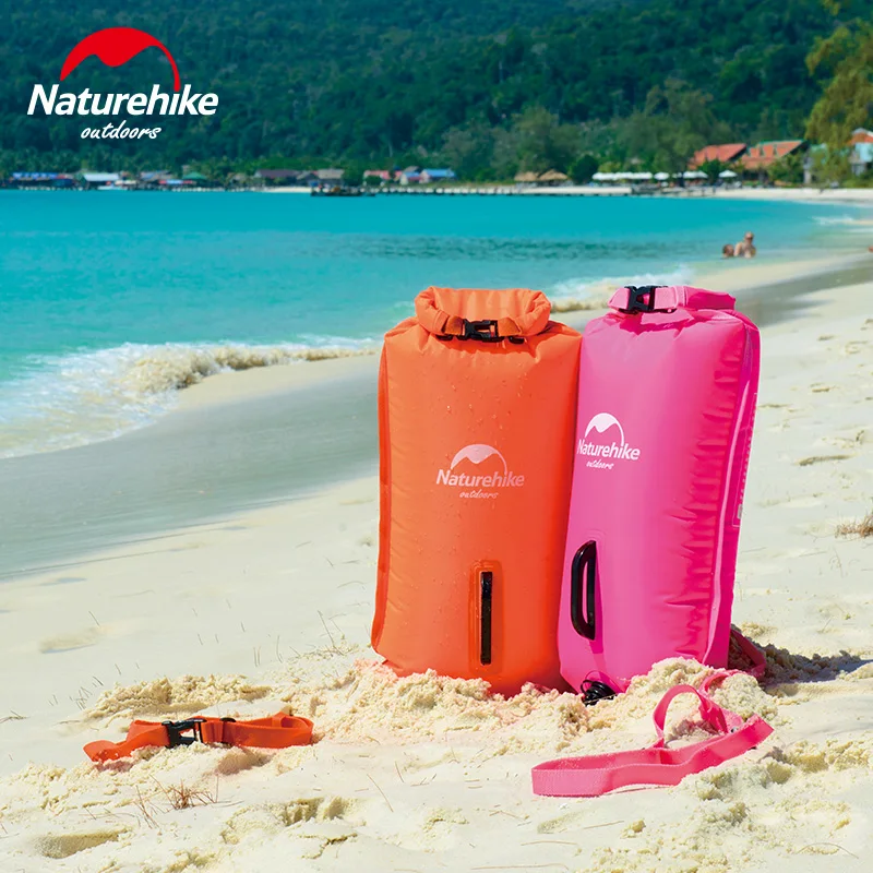 Naturehike надувной плавательный флотационный мешок спасательный круг плавательный бассейн сухой водонепроницаемый мешок для плавания дрейфующий розовый оранжевый