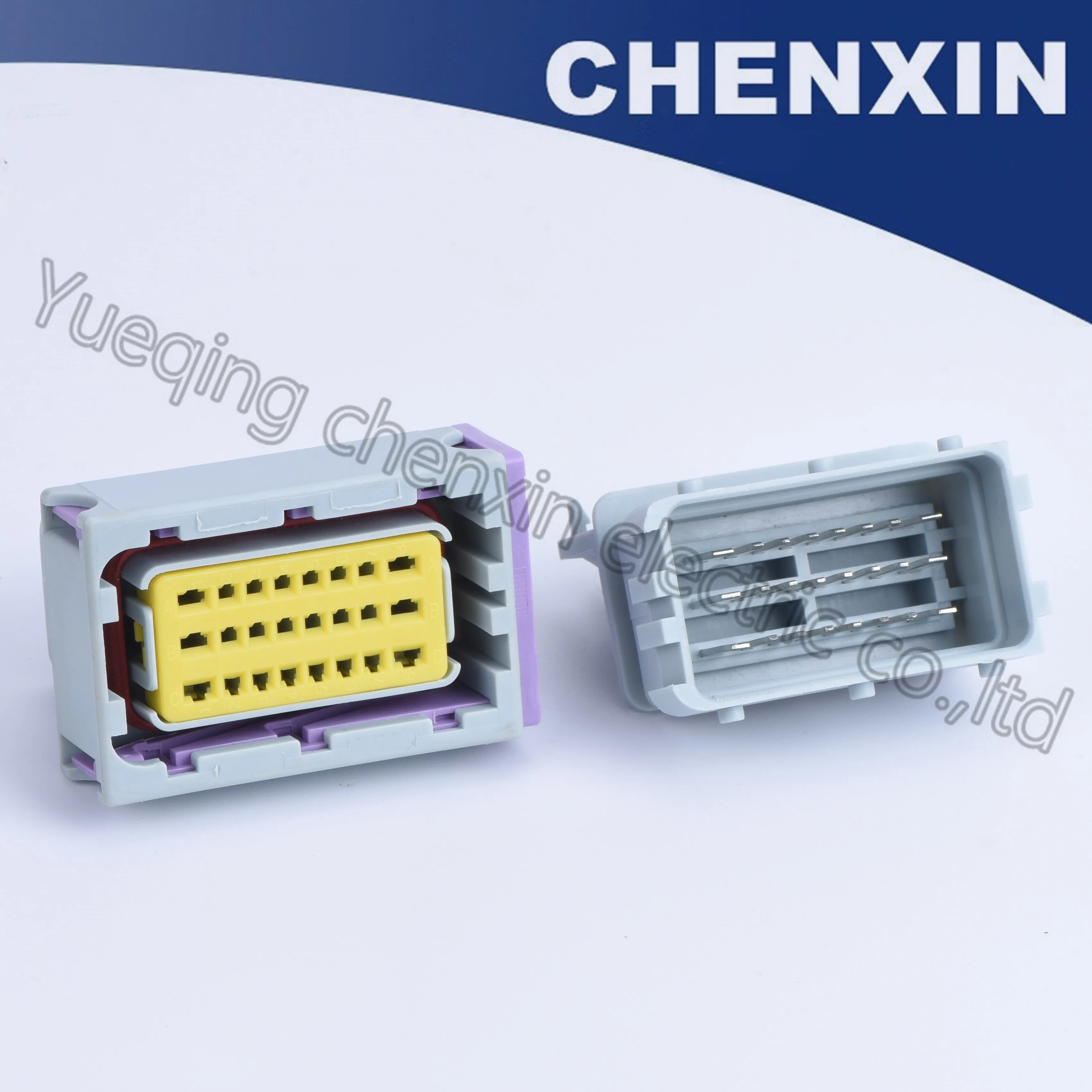 (Серый) 24 контактный автомобильный водонепроницаемый разъем ECU и игольчатый