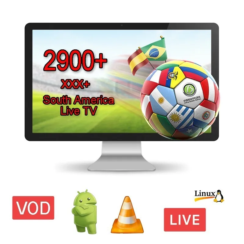

South America Stable and smooth subscription for 1 year 6 months IPTV box Brazil, Chile Colombia Bolivia Mexico Argentina