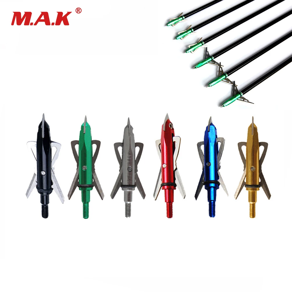 6/12 шт. Broadheads 100 зерна стрела из нержавеющей стали наконечник головы DIY стрелка аксессуар для стрельбы из лука охота стрельба