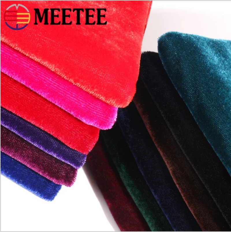 

Meetee 1M*160cm Gold Velvet Fabric Thick Velvet Fabric DIY Curtain Background Conference Table Decoration Sewing Fabric BD502