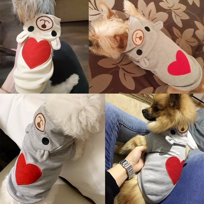 Одежда для собак для маленьких собак, Ropa Para Perro, одежда, пальто, толстовки для чихуахуа, домашних животных, милая Одежда для собак, пижамы, костюм с медвежонком