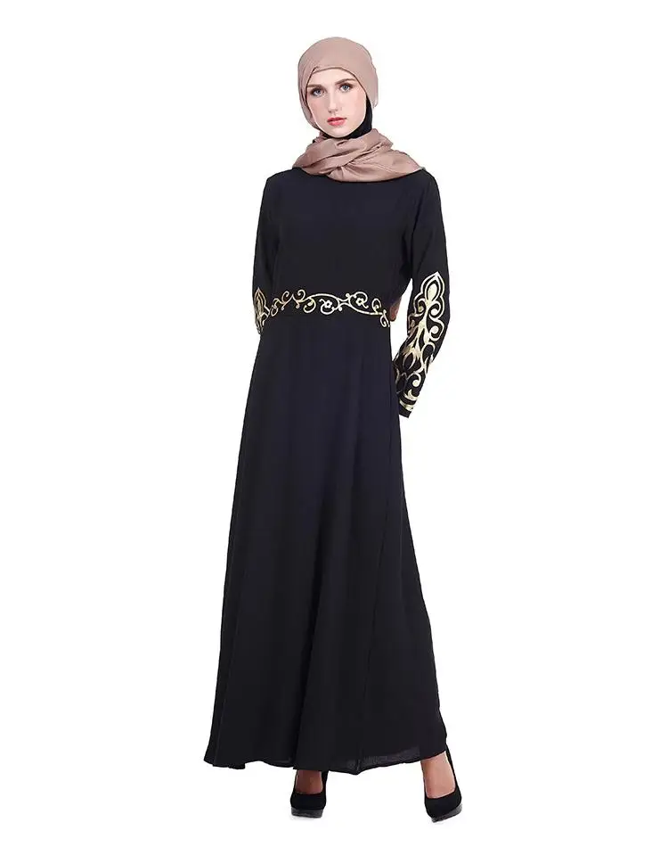 Дубай Abaya женское арабское Макси платье Burka Jilbab длинное для вечерние