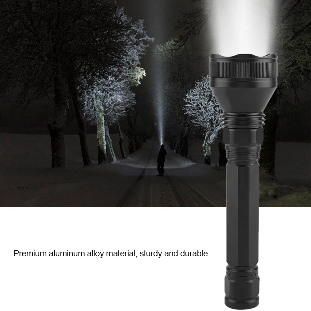 

30W LED Outdoor High Bright Torch 3 Files IP65 Waterproof Chargeable Flashlight For Hunting Camping Emergency Lighting