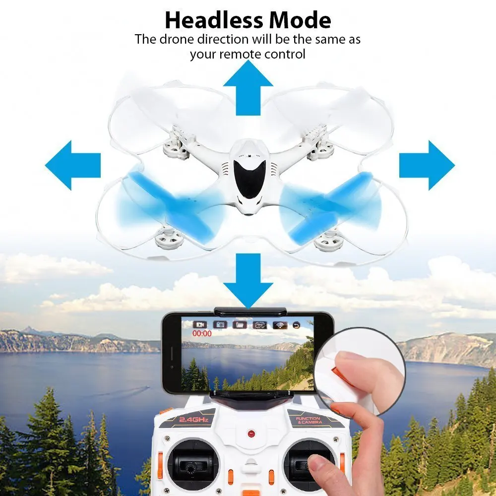 MJX X300C FPV RC Quadcopter 3D flips RC drone  4CH 6 Axis Gyro RC Drones with Camera Headless Mode Drones VS MJX X101 X102H