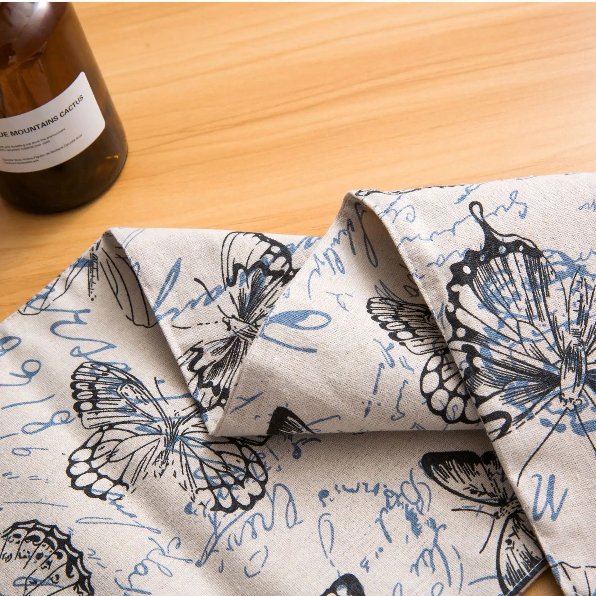 100% Linen Chemin De Table Runner Flag Tea Mat Art Television Cabinet Strip Cover A Piece Of Cloth Modern Weding Decoration