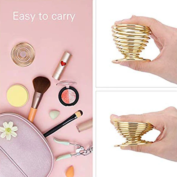 Murah 3 Pack Beauty Sponge Blender Pemegang Makeup Sponge Dukungan Pengeringan Rak Telur Powder Puff Display Stand Gold Beli 3 Pack Beauty Sponge Blender Pemegang Makeup Sponge Dukungan Pengeringan Rak Telur Powder Puff Display Stand Gold