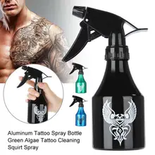 250 мл/300 мл Профессиональный алюминиевый распылитель для нанесения татуировок зеленые водоросли Чистка татуировки брызги спрей пигмент татуировки синий мыльный флакон