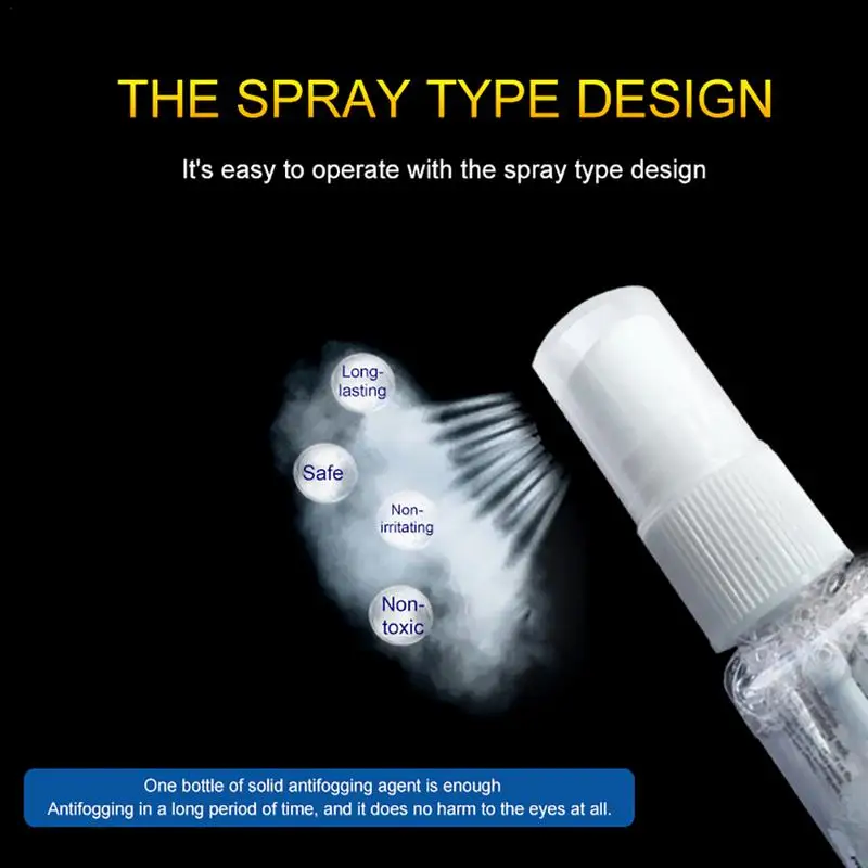 

20ML Antifogging Agent Empty Bottle Spray Mist For Swimming Goggles Diving Masks Lens Cleaner Glasses Car Window Glass Defogger