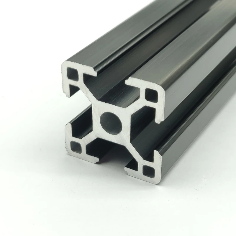 2шт 3030 черный алюминиевый профиль экструзии Европейский стандарт анодированный линейный рельс алюминиевый профиль 3030 CNC 3d части принтера