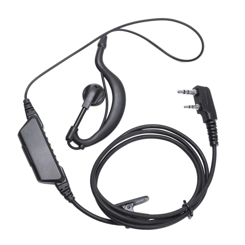 AABB-G Shape Earpiece Headset Ppt For 2 Pin Kenwood Puxing Quansheng Weierwei Wouxun Two Way Radio | Электроника