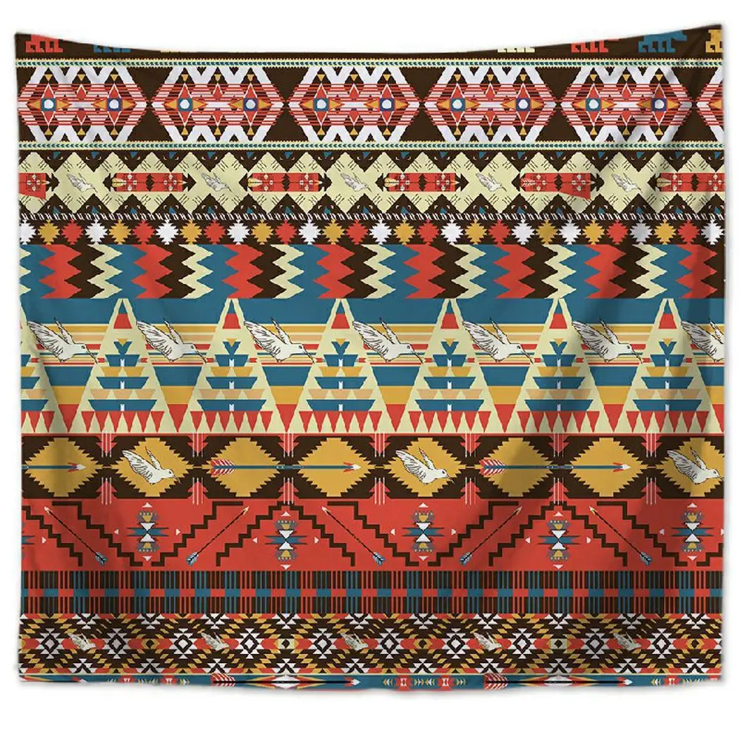 

Hot Boho Style Wall Tapestry Tablecloth Beach Towel Casual Home Wall Art pattern Print As Picture Decor