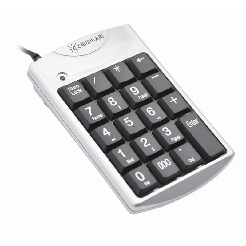 

SUNROSE K29B Usb Wired Numeric Keypad Waterproof 19 Keys Mini Numpad Keyboard For Office Laptop