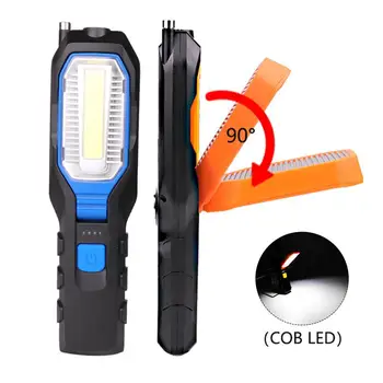 

Yunmai 800LM LED+COB Built-in Battery 4 Modes Micro USB Flashlight High Quality Military Grade ABS Torch for emergencies Using