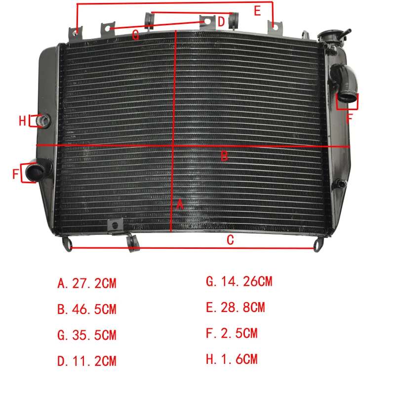 Для Kawasaki NINJA ZX-9R ZX9R 1998-2003 ZX900 ZX 9R двигателя мотоцикла Радиатор мотоцикл алюминия заменить Запчасти охладитель