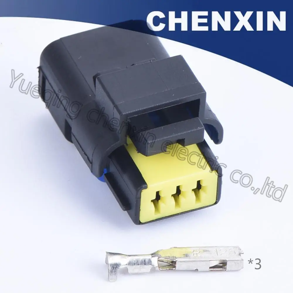 Black 3 pin Sealed waterproof auto connectors (1.5) female 211Pc032S0049 Auto accessories wire connection sensor plug | Автомобили и