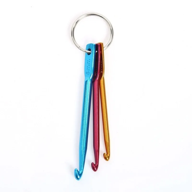 

3 Pcs Crochet Hooks Key Chain Set Weaving Tools Crochet Needles