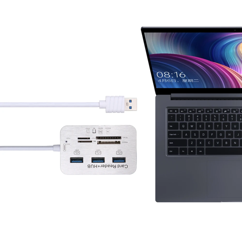 Устройство для чтения карт памяти USB 2 0 3 1 C Type Hub с MS SD M2 TF USB3.0 ПК компьютера