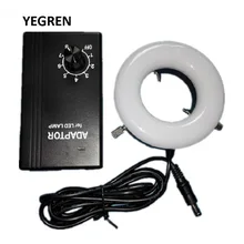 Best Offers Microscope 60 LED Ring Light Diameter 45/62 mm CCD Vision Light Source with Frosted Lamp Shade Industrial Camera Lamp