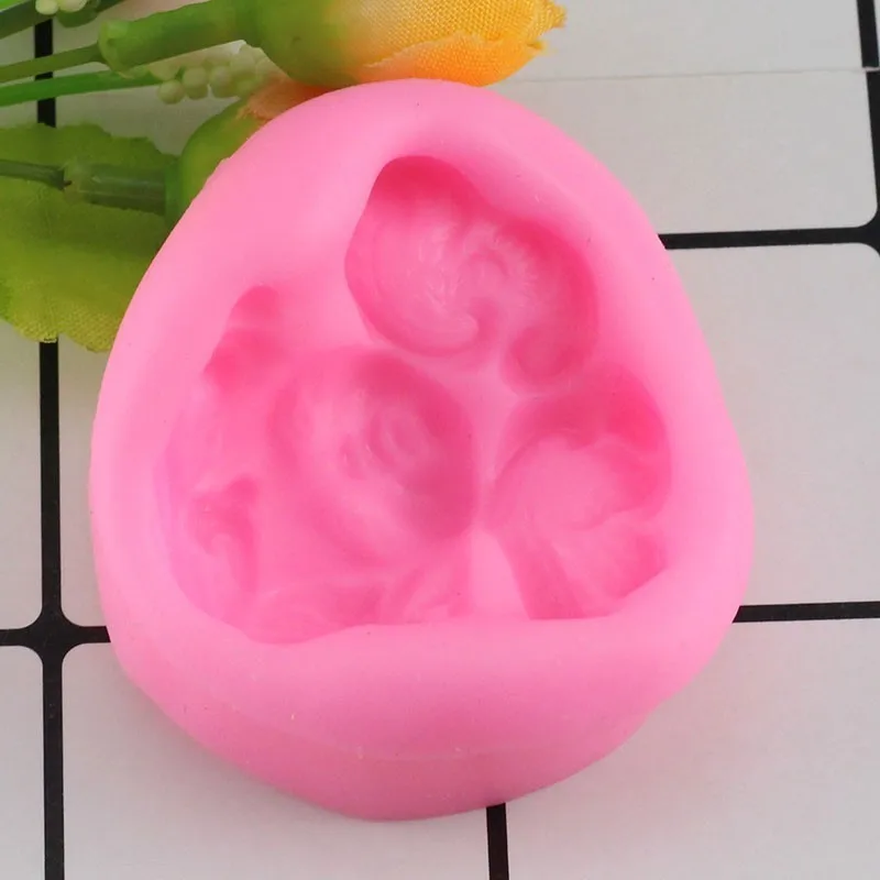 DIY силиконовая форма для помадки торта маленькие формы украшения ангела