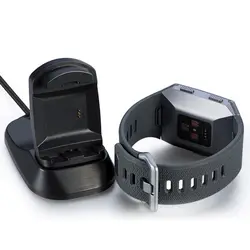Открытый Спорт USB кабель зарядное устройство для умных часов ТПЭ черного цвета для Fitbit ионные для путешествий отдыха на природе кемпинга