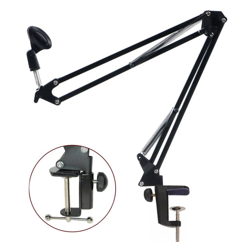 Pro Mic Stand Microphone Scissor Arm Suspension Boom Mount Shock Holder Studio Sound Broadcasting