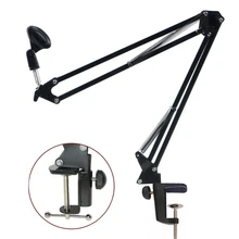Pro Mic Stand Microphone Scissor Arm Suspension Boom Mount Shock Holder Studio Sound Broadcasting