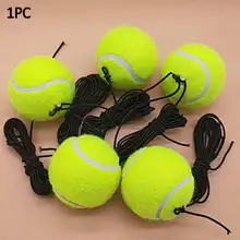 1 шт теннисный мяч обучение устройства Упражнение теннисный мяч спорт самообучения отскок мяча с теннис тренер плинтус спарринг