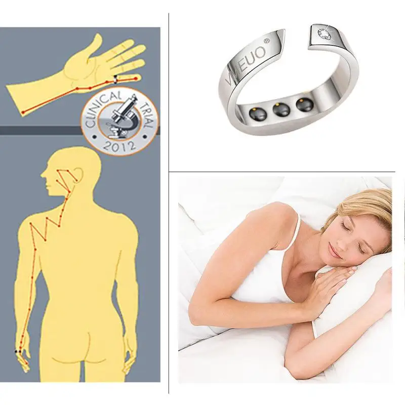 

1pc Anti Snore Ring Magnetic Therapy Acupressure Treatment Against Snoring Device Snore Stopper Finger Ring Sleeping Aid care C3