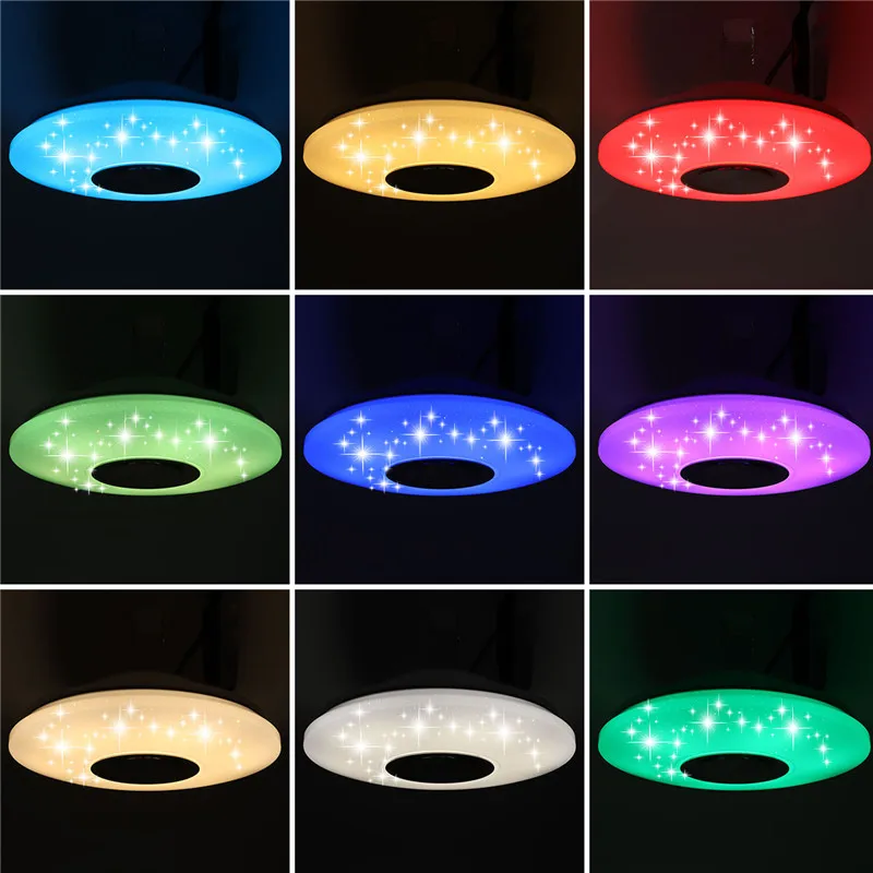  AC180-240V Modern Music ceiling lamp Dimmable APP/Remote Control 60W Living room bedroom bluetooth  - 33001526045