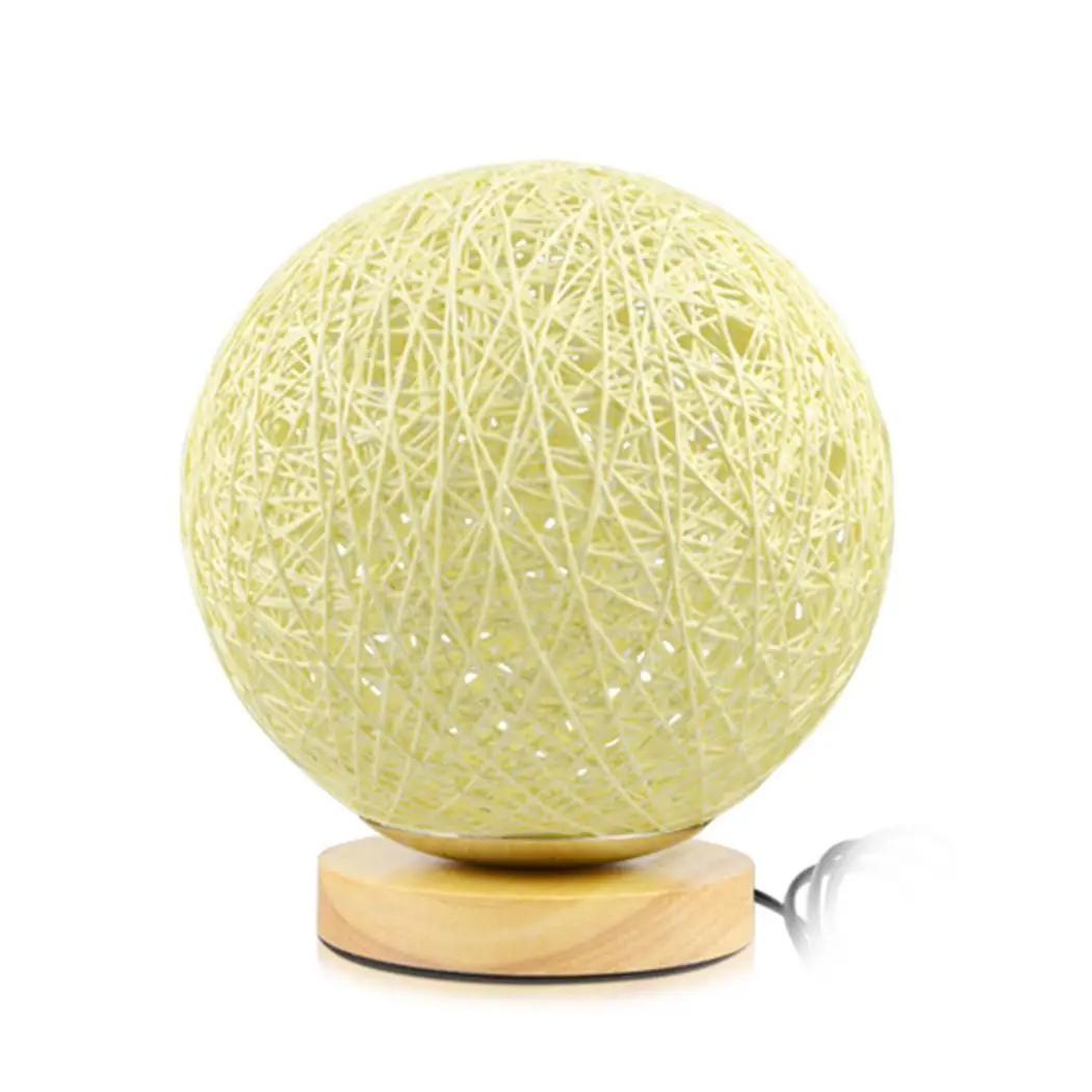 

Night Living Socket room Rattan 310g Light Ball Study Plug Bedroom EU Wooden etc Base Power Night Light Lamp Supply 5W