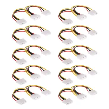 

10pcs 4Pin Power Converter Adapter Splitter Cable Extension Wire