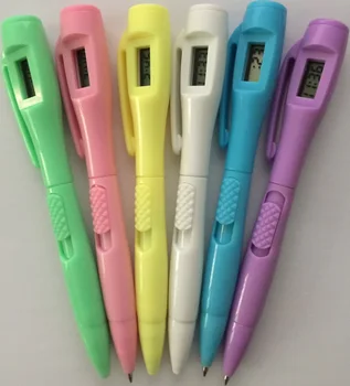 

30 pcs/lot, Wholesales, Free Shipping, High Quality digital watch ballpoint Pen, Office School Supplies, Stationery, 6 Colour