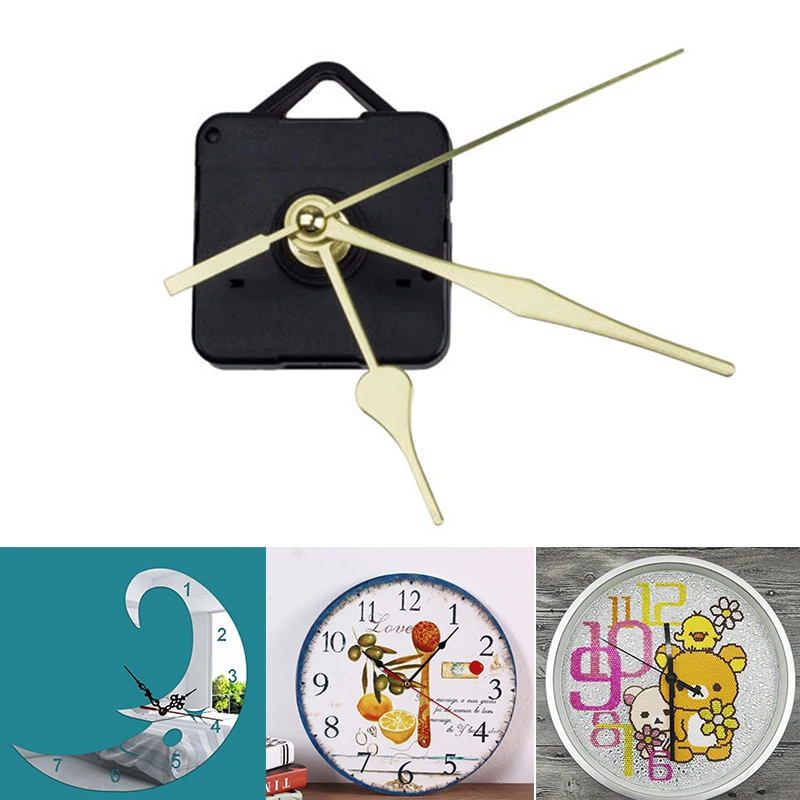 

Silence Clock Movement Mechanism Parts with Gold Hands Clock Accessories DIY Wall Hanging Durable Repair Mould Home Decor Tools