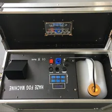 Дистанционная дымовая машина 1500 Вт дымка машина мини машина тумана dmx управление с Чехол полета